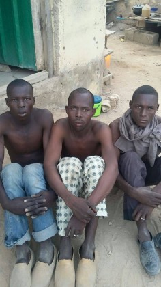 Captured Boko HaramTerrorists